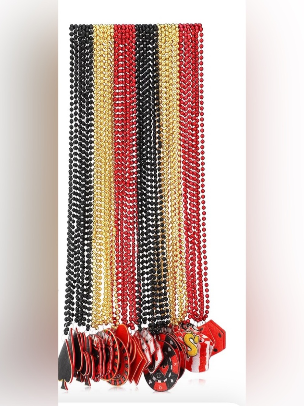 48 Count Beaded Poker Event Necklaces